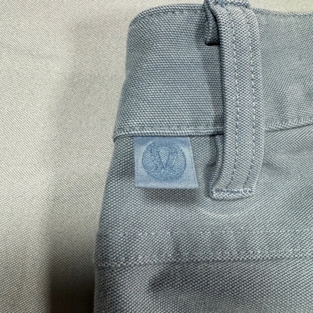 Lululemon ABC Pant Slim 5 Pocket Technical Canvas Slate Blue Grey Mens 33